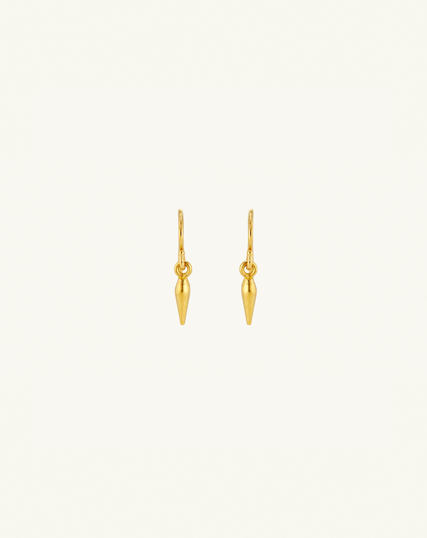 Product image of the seed-inspired gold drop earrings 