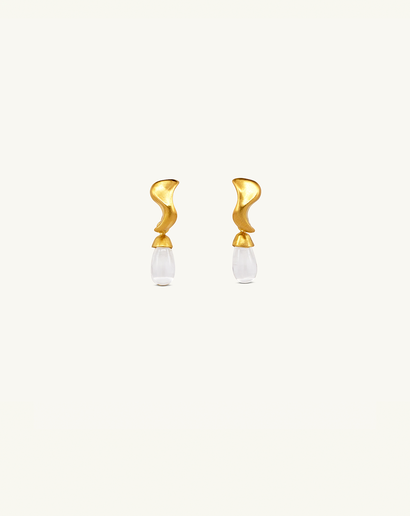 Cut out image of i seira gold and gemstone earrings