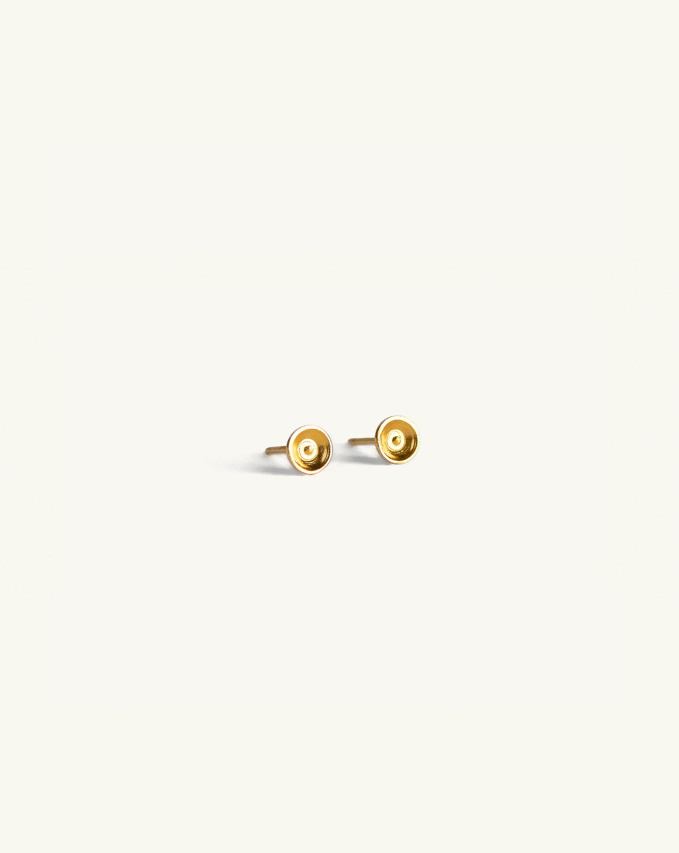 Product image of the small concave gold studs