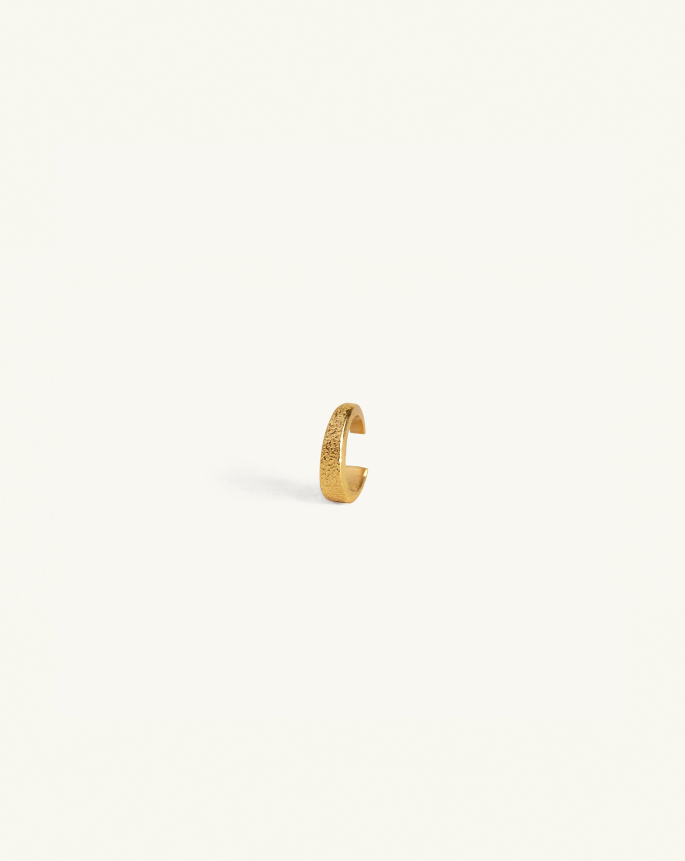 Product image of the small gold textured ear cuff