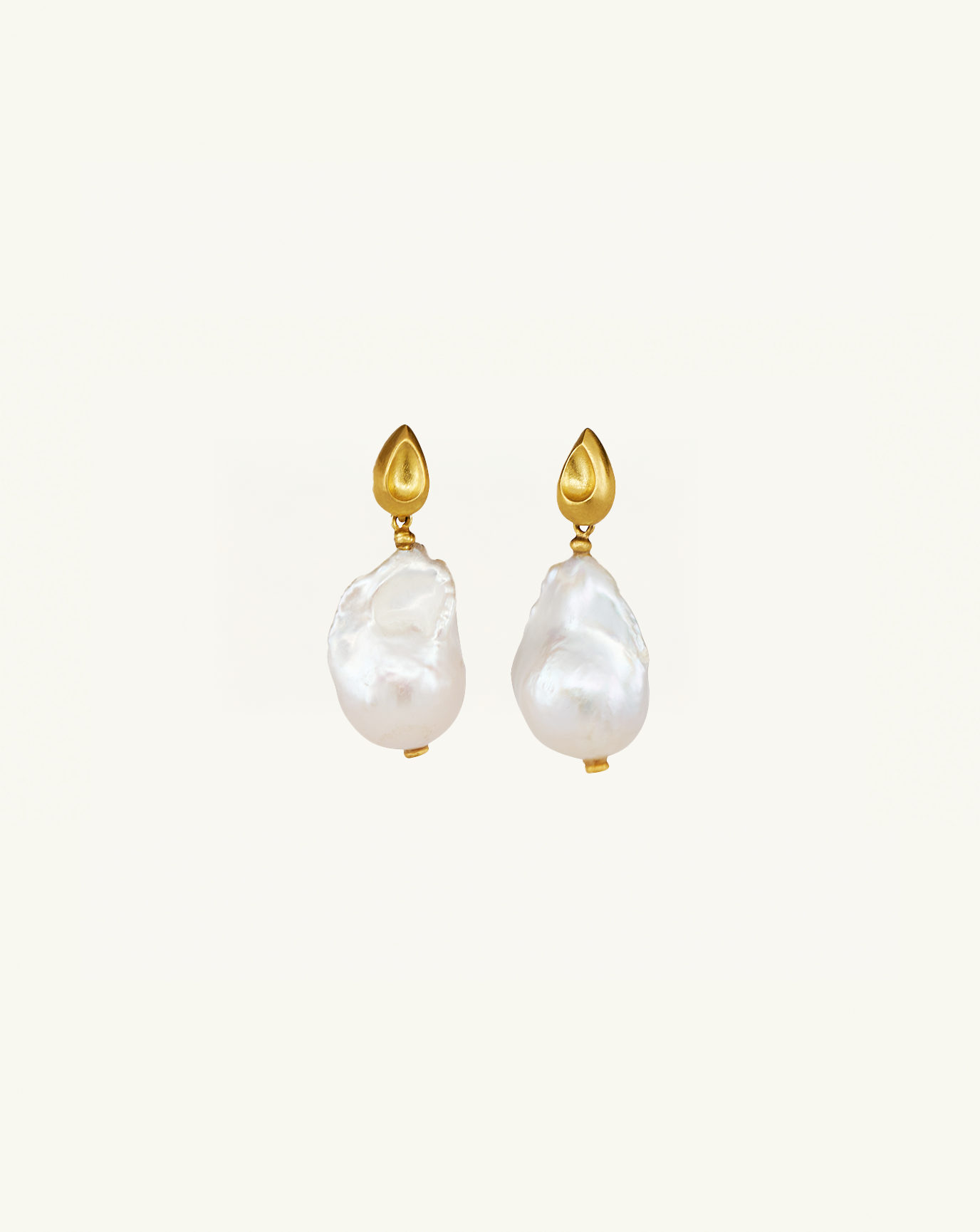 Sculptural Gemstone Drop Earrings