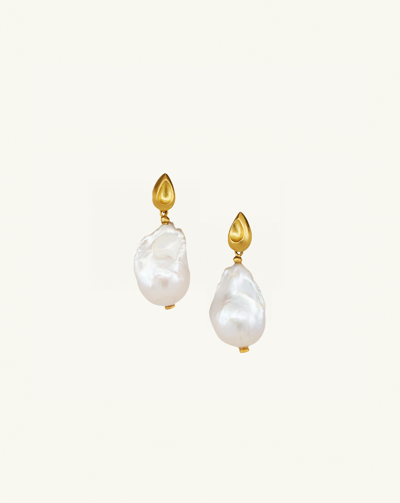 Sculptural Gemstone Drop Earrings