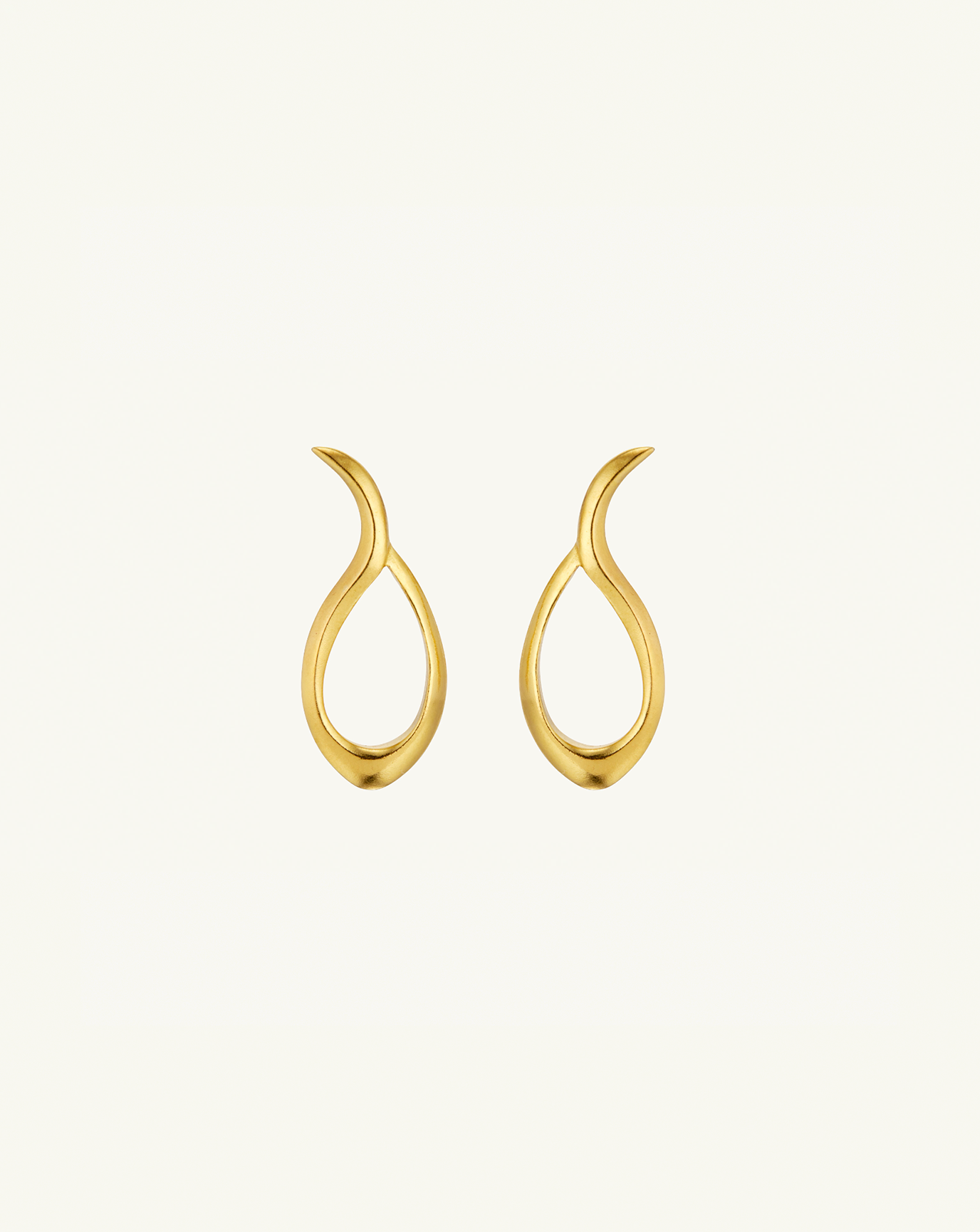 Product image of the small sculptural earrings