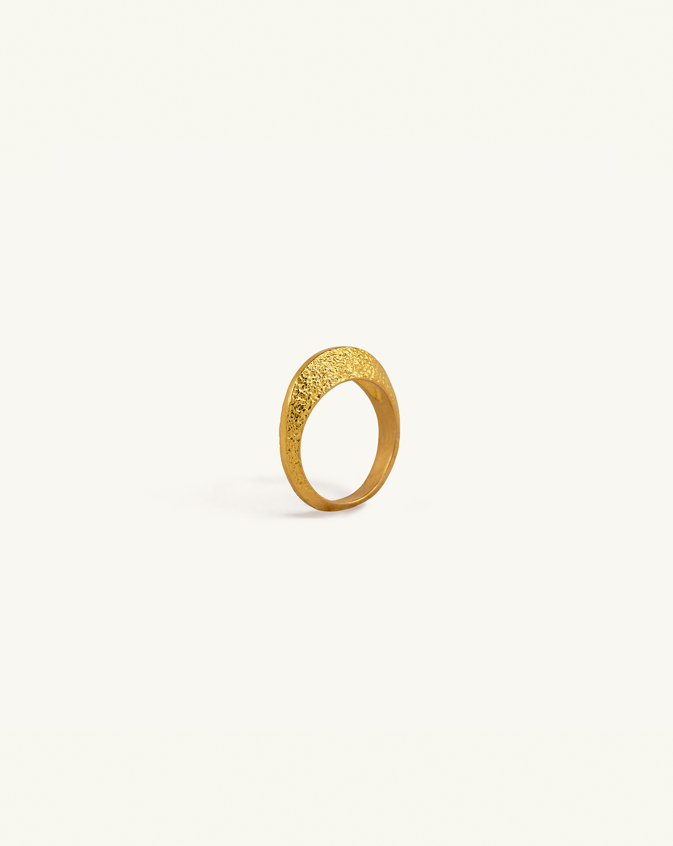 Product image of i seira gold textured sculptural ring