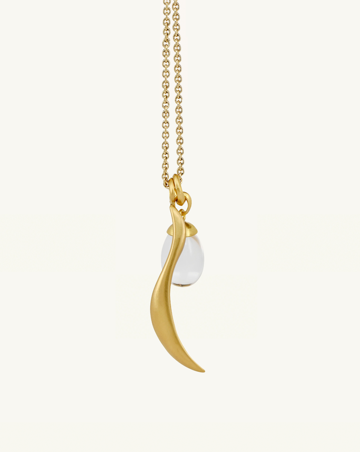 Sculptural Gemstone Drop