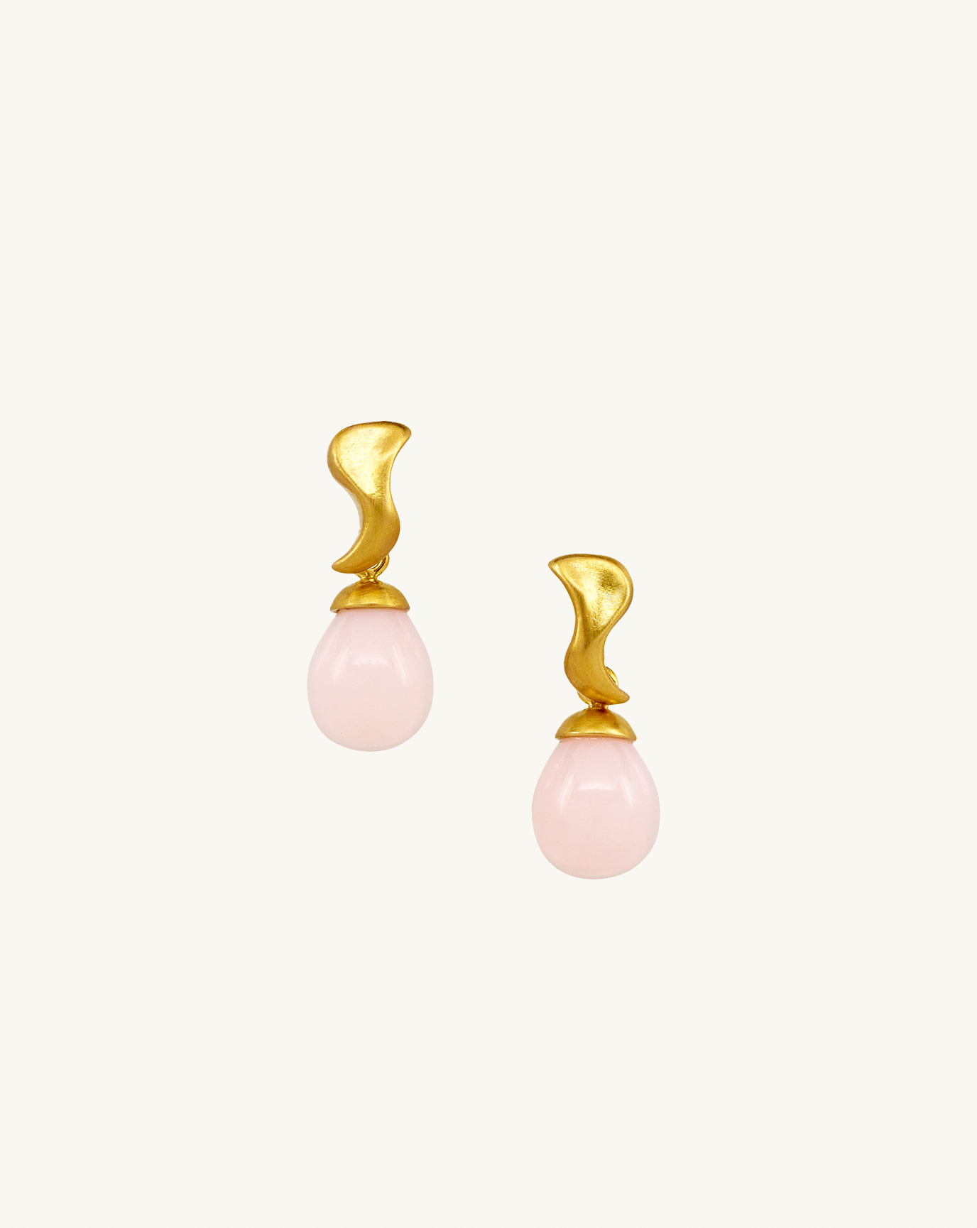 Sculptural Gemstone Drop Earrings II