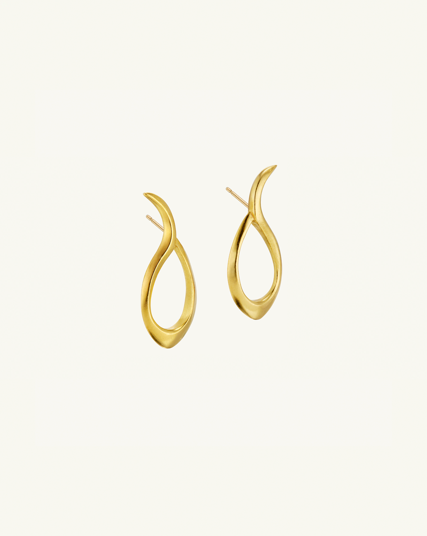 Product image of the smaller sculptural earrings